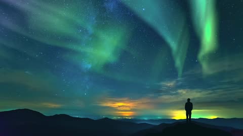 A person looking at the stars