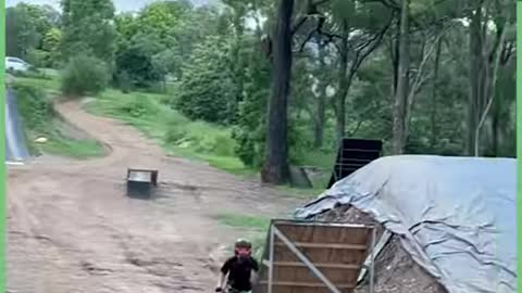 He can really fly! 🏍🔥