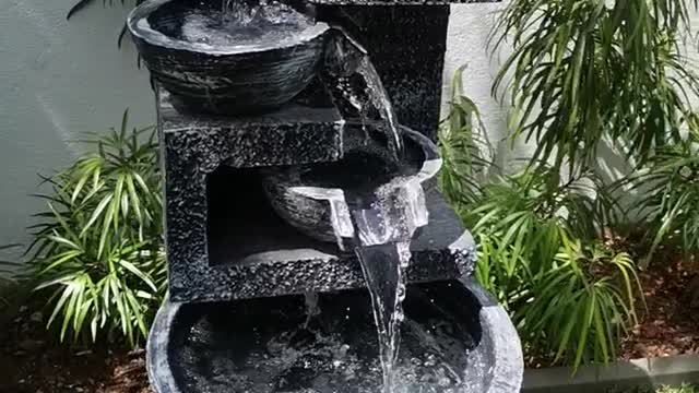 Water fall pond home make easy