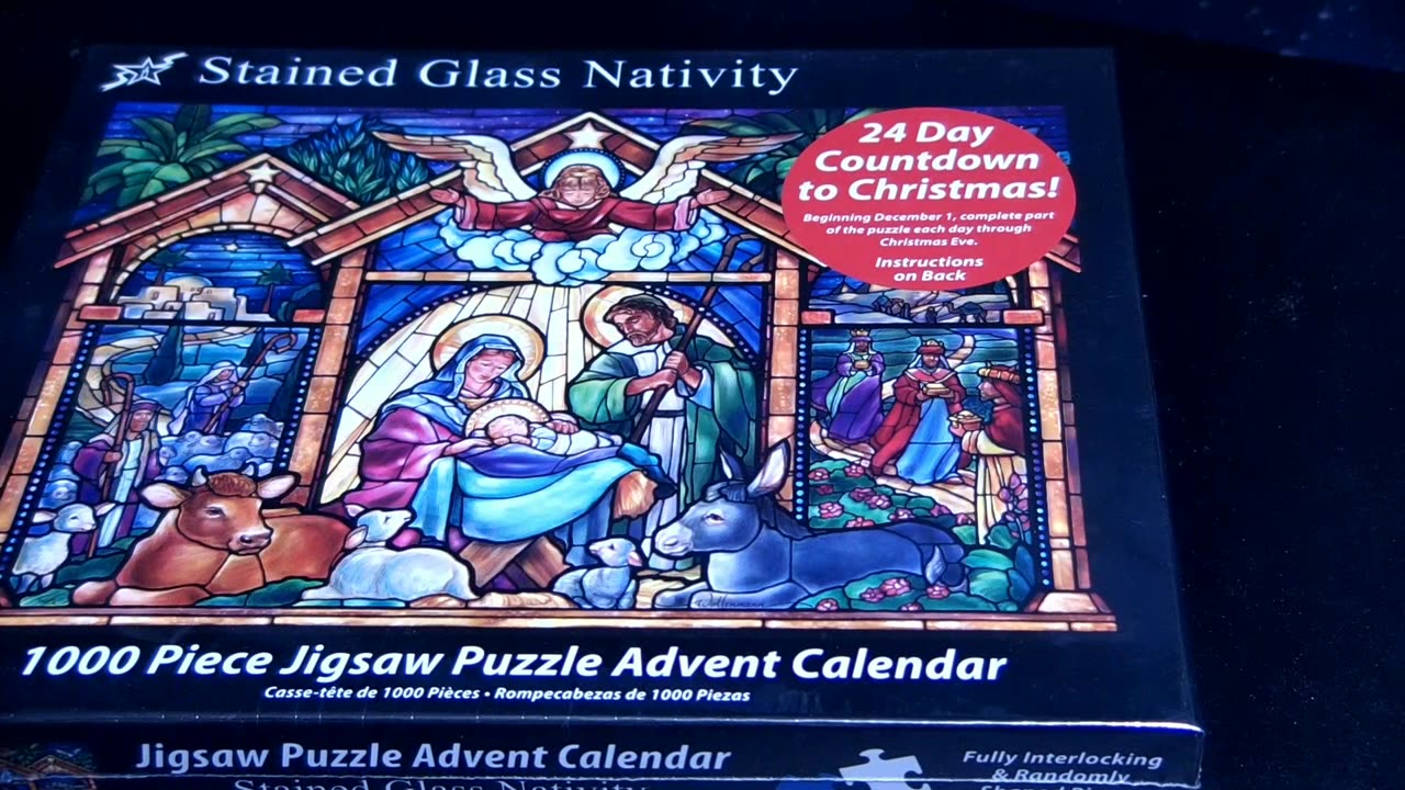 Stained Glass Nativity Jigsaw Day 1 - Just Rest Your Eyes (JRYE#491)