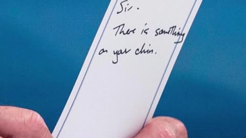 GROSS: Biden Gets Note Saying There's Something on His Face, Then He EATS IT