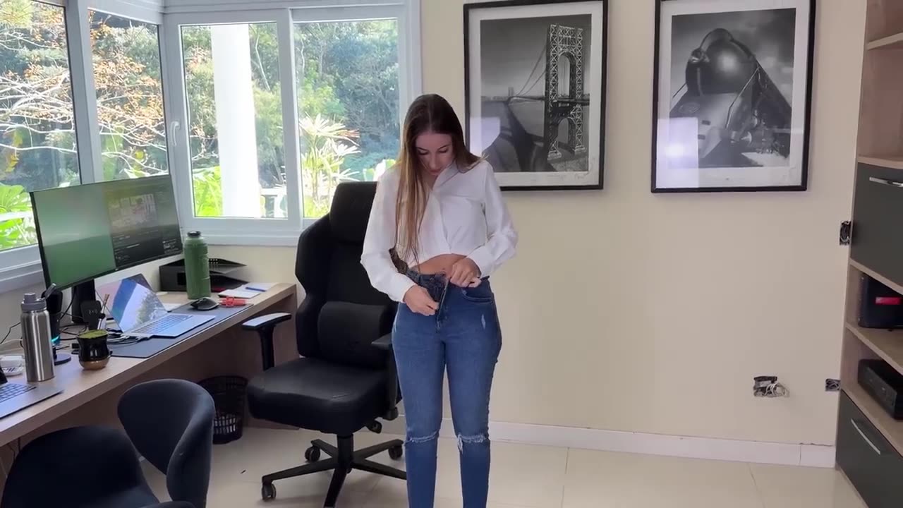 Pretty Stylish Office Girl