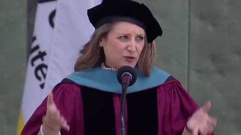 Imagine graduating and having to listen to this court jester