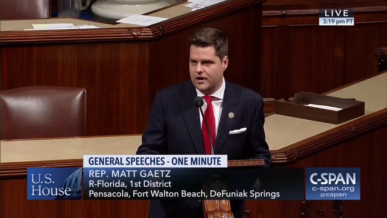 Matt Gaetz trolls Adam Schiff on House floor