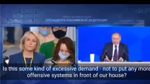 PUTIN EXPLAINS THE SITUATION FROM A RUSSIAN POINT OF VIEW