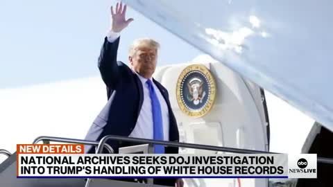 National Archives requests investigation into Trump’s White House records