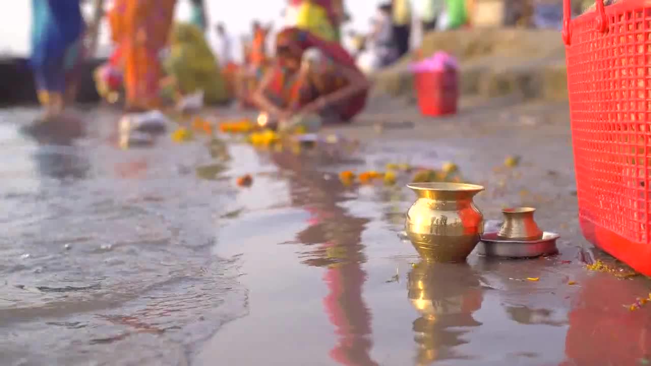 Low-Level Shot of the Ganges Riverbank