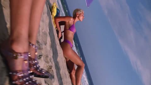 Dylan Purple with Iris Law, Versace