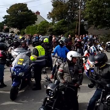 Charity Motorcycle run with 1500 + Bikers