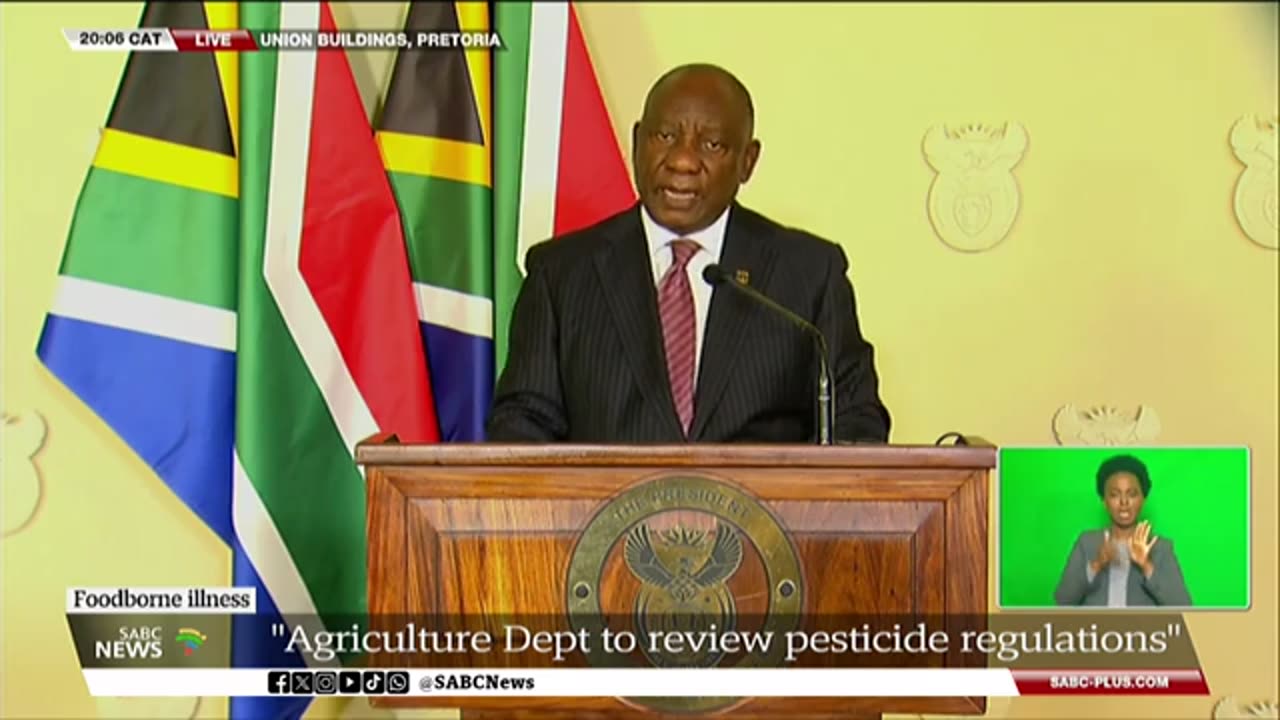 "President Ramaphosa Takes Action Against Food Poisoning Crisis in South Africa" Description: