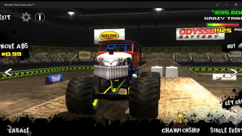 Monster Jam All star Saturday freestyle part 2(Video game monster truck freestyle