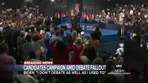Biden acknowledged poor debate performance at campaign rally in North Carolina ABC News