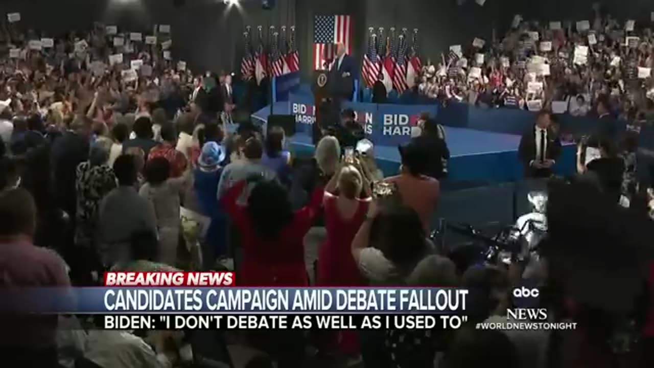 Biden acknowledged poor debate performance at campaign rally in North Carolina ABC News