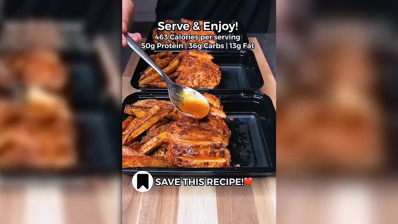 High Protein Chicken Shawarma & Crispy Fries!🍗🍟 Only 450 Calories!