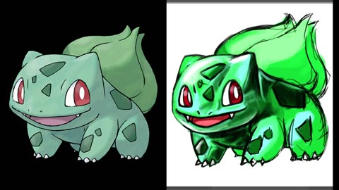 How to Draw Bulbasaur Pokemon 001