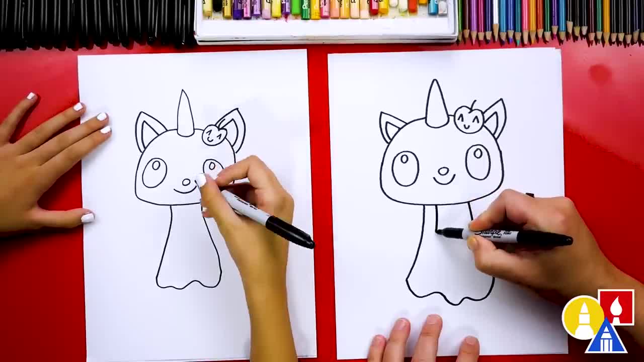 How To Draw A Cute Ghost Unicorn