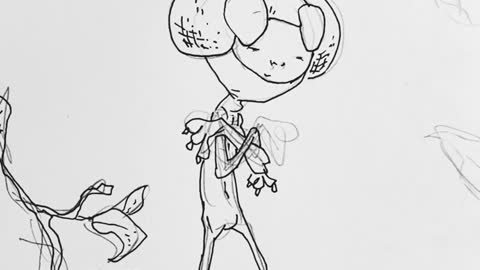 inking a mantis chillin'