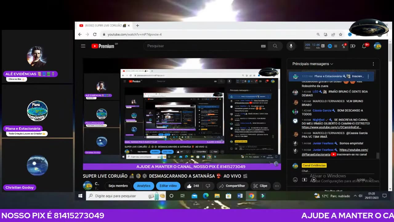 Canal Evidências - mP74pvvcw-4 - SUPER LIVE CORUJÃO 🌇🌒🌑 DESMASCARANDO A SATANÁSA 👺 AO VIVO 🎬