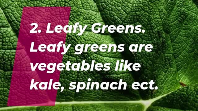 6 super Foods to help your body.