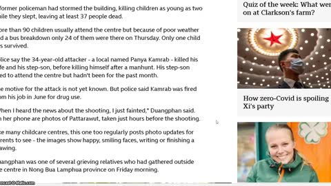 Some Questions about the Thai School Killing