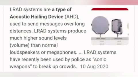 Sonic EMF weapon used to attack Australian protestors