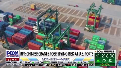 US Port Operations: Chinese Cranes W/Remote Monitoring from China