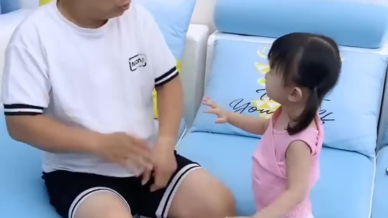 Funny father and daughter video