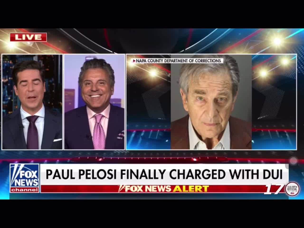 Paul Pelosi finally charged with DUI.