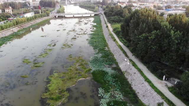 Fangcheng Pan River 潘河 🇨🇳 (2018-08) {aerial}