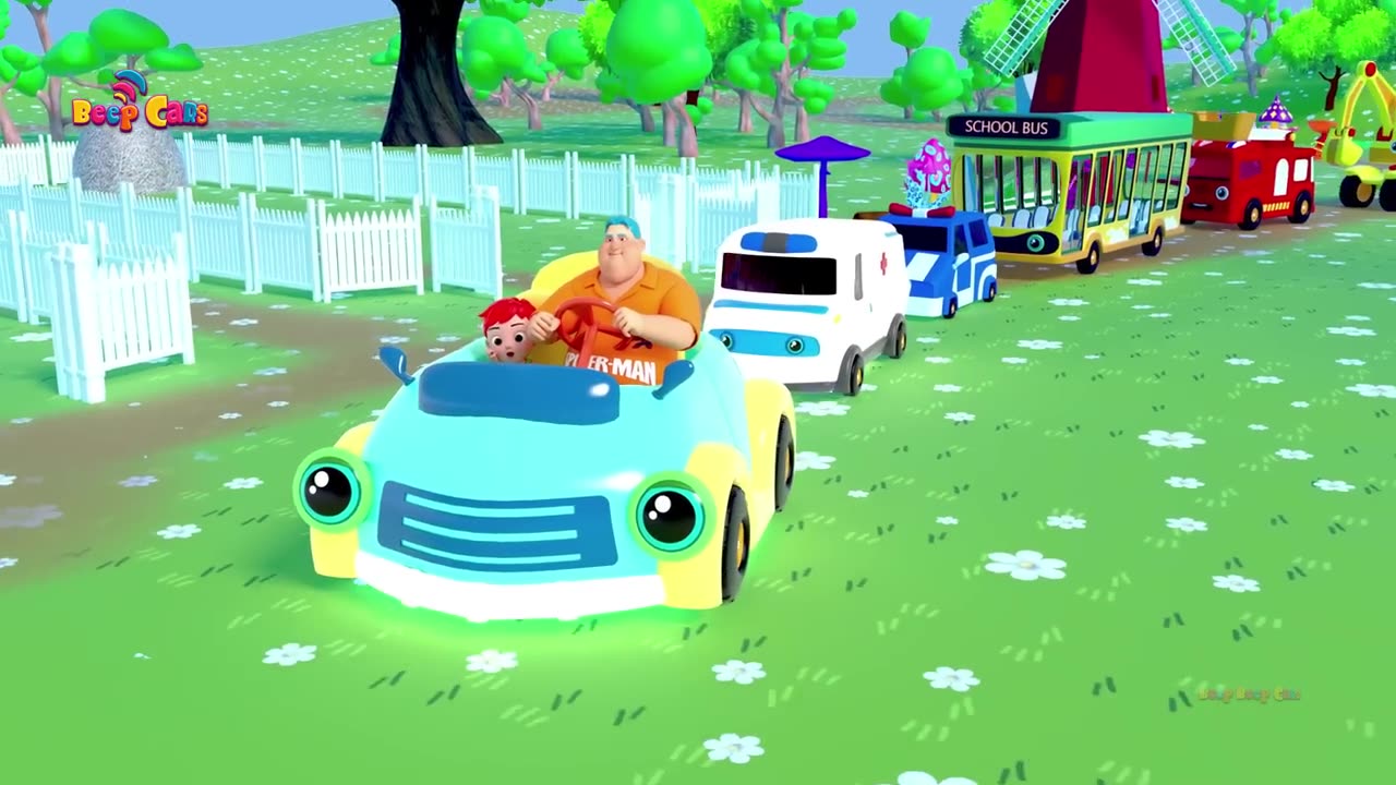 Wheels on the Bus Dance Party 2 - Fun Cars Cartoons For Kids - Nursery Rhymes & Kids Songs