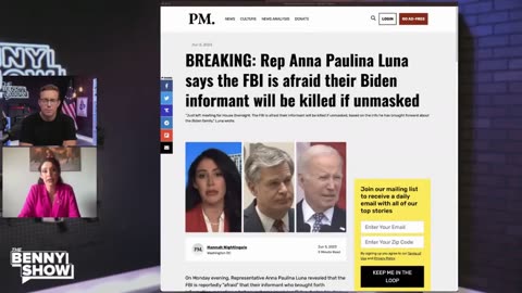 Rep Luna reveals why FBI fears Biden Whistleblower's life is in danger: