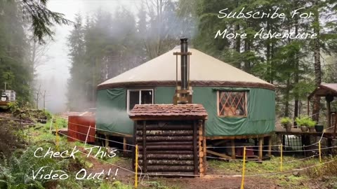 HOT WATER SHOWER from FOREST LOGS & TREES