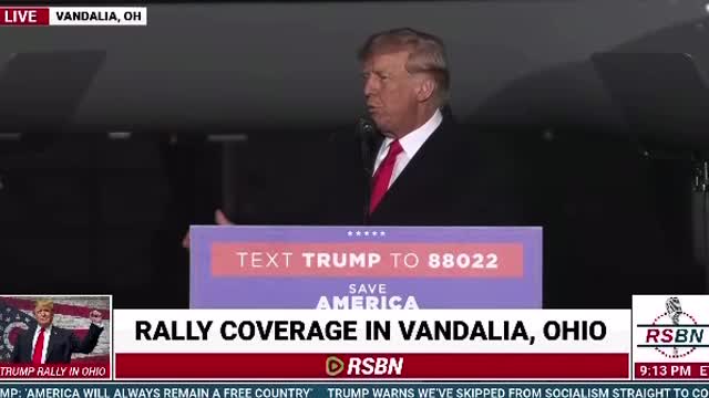 President Trump: All I did was make a speech