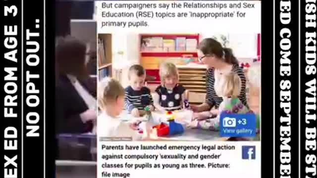 Sex Ed. From age 3 with NO Opt Out