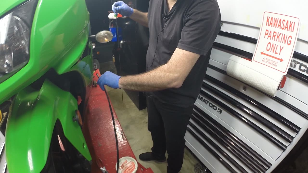 Lubricating a Speedometer Cable on a 2011 Ninja 250