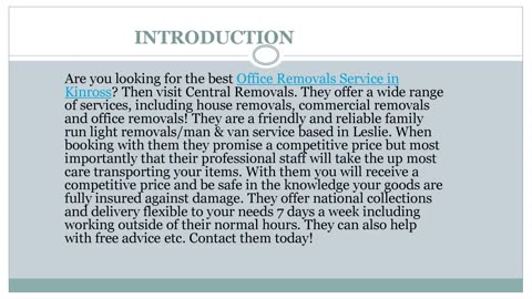 Best Office Removals Service in Kinross