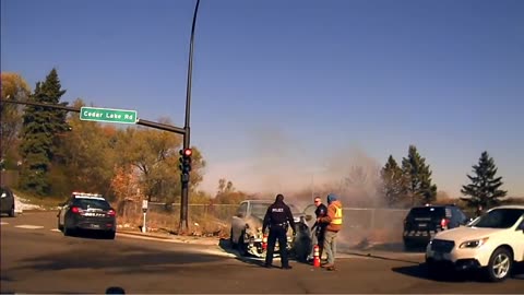 Intense police chase results in car down ravine