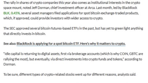 Why are crypto stocks outperforming bitcoin?