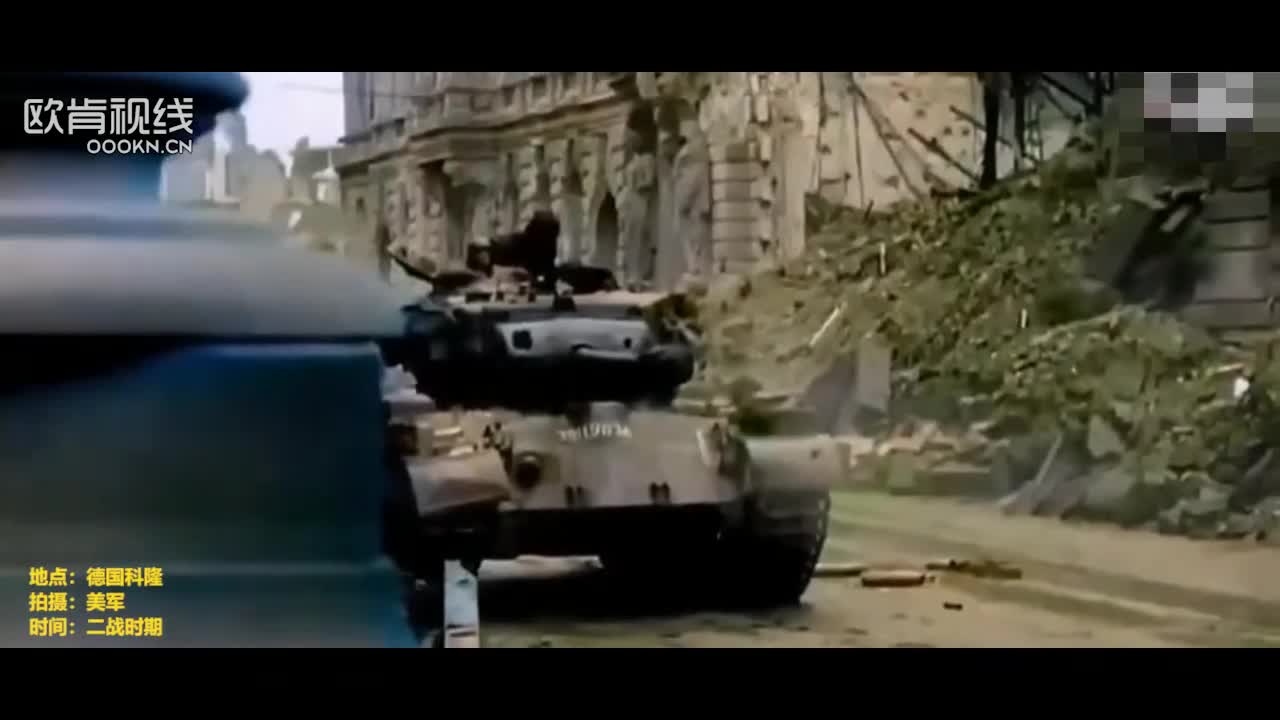 Amazing images of World War II Tank Street Warfare! Pershing destroyed the German Panther