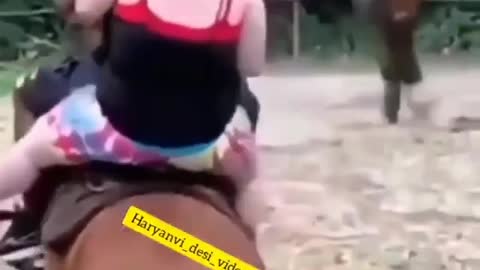 Don't ride on horse