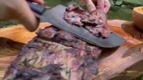Doğal Taş Fırında Kuzu Kol 🐑🍖 _ lamb arm in natural stone oven cocking food videos