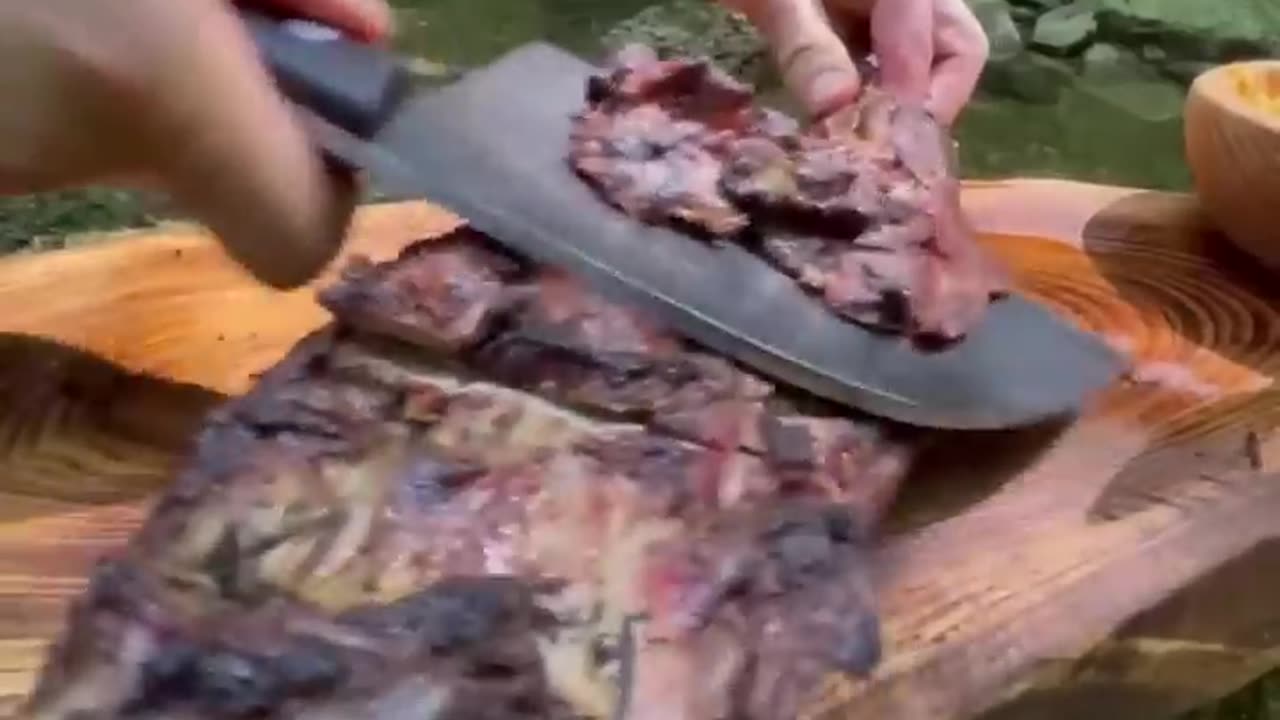 Doğal Taş Fırında Kuzu Kol 🐑🍖 _ lamb arm in natural stone oven cocking food videos