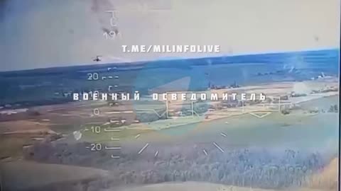 The moment when the Ka-52 was shot down by a member of the Wagner PMC using MANPADs.
