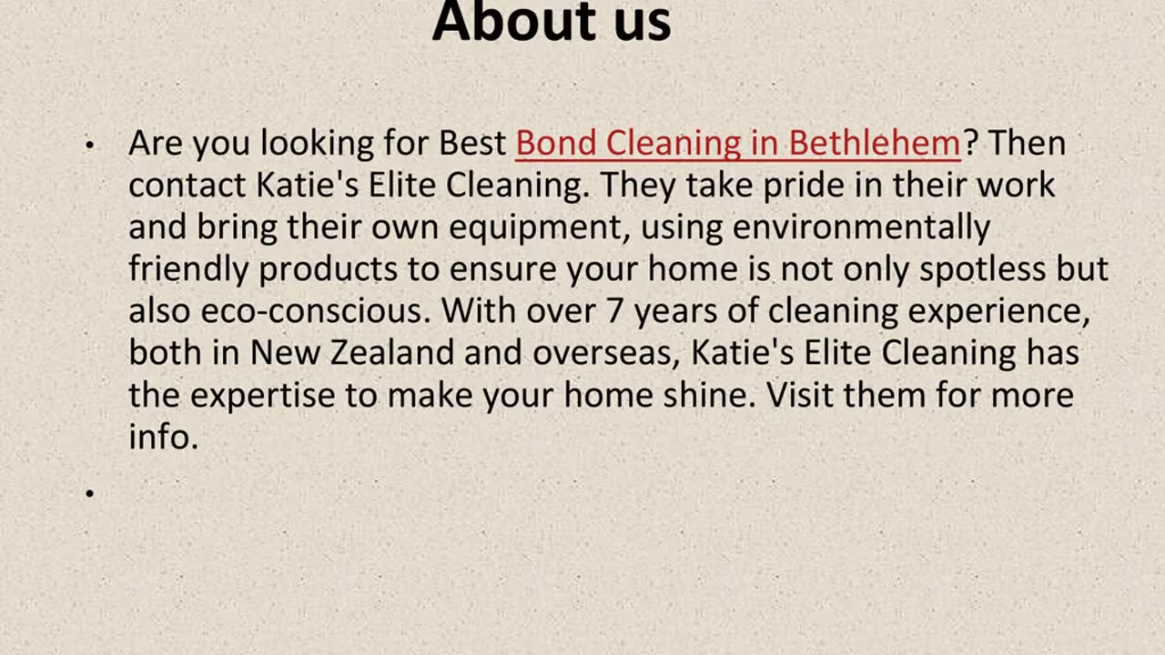 Get The Best Bond Cleaning in Bethlehem.