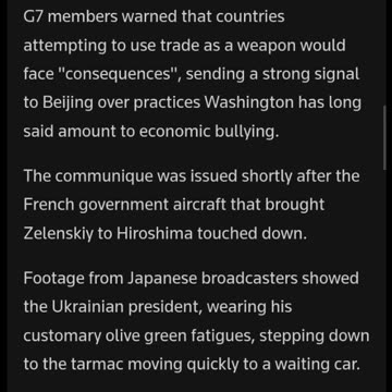 Zelensky joins Japan G7 as democracies take aim at Russia and China