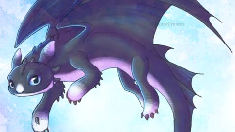 Drawing DART the Nightlight! #HTTYD Fanart