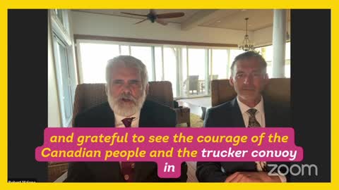 Dr Malone and Dr Ryan Cole appreciate the Canadian Convoy