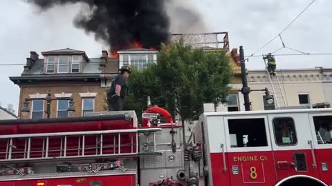 Kamala Harris' house is on fire. Burning documents?