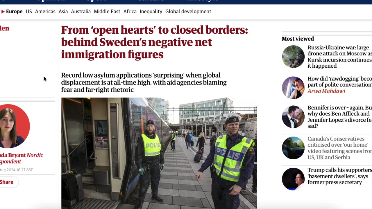 Jason W Chan's Take - Freedom Fighter: Behind Sweden’s negative net immigration figures