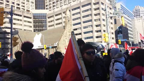 March to Toronto Trucker Convoy, February 5, 2022